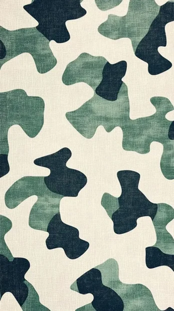 A dark green and cream camouflage pattern
